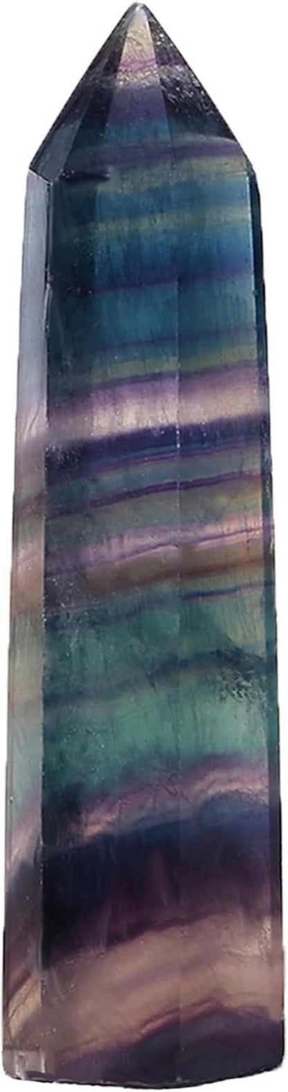 Fluorit Kristall Turm 9-10cm Heilstein Energie Meditation
