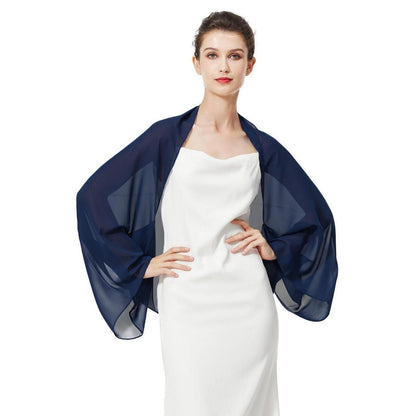 Chiffon Schal Stola Damen Festlich mit Ärmel für Abendkleider