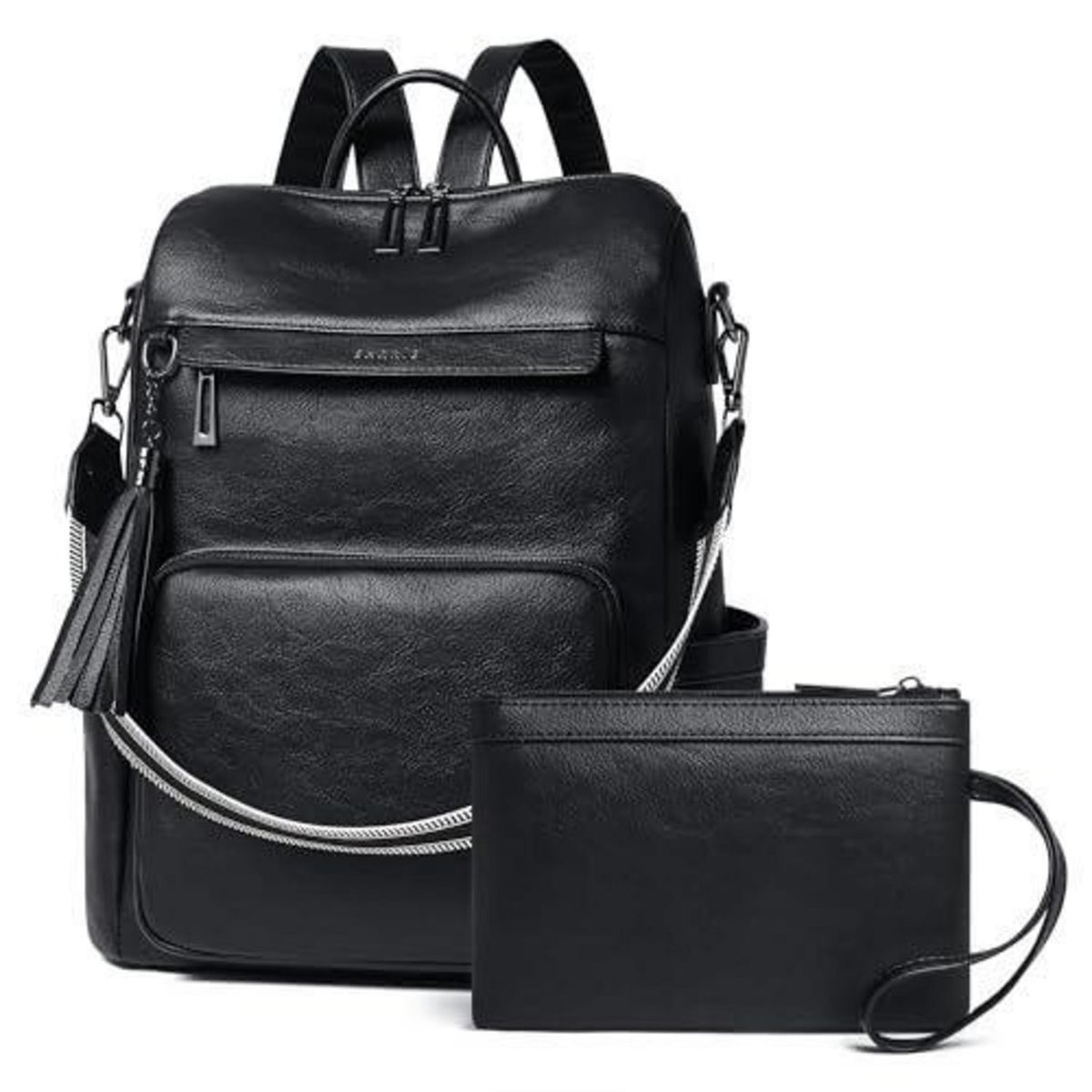 Rucksack Damen Laptopfach 15,6 Zoll Wasserdicht Business in Lederoptik
