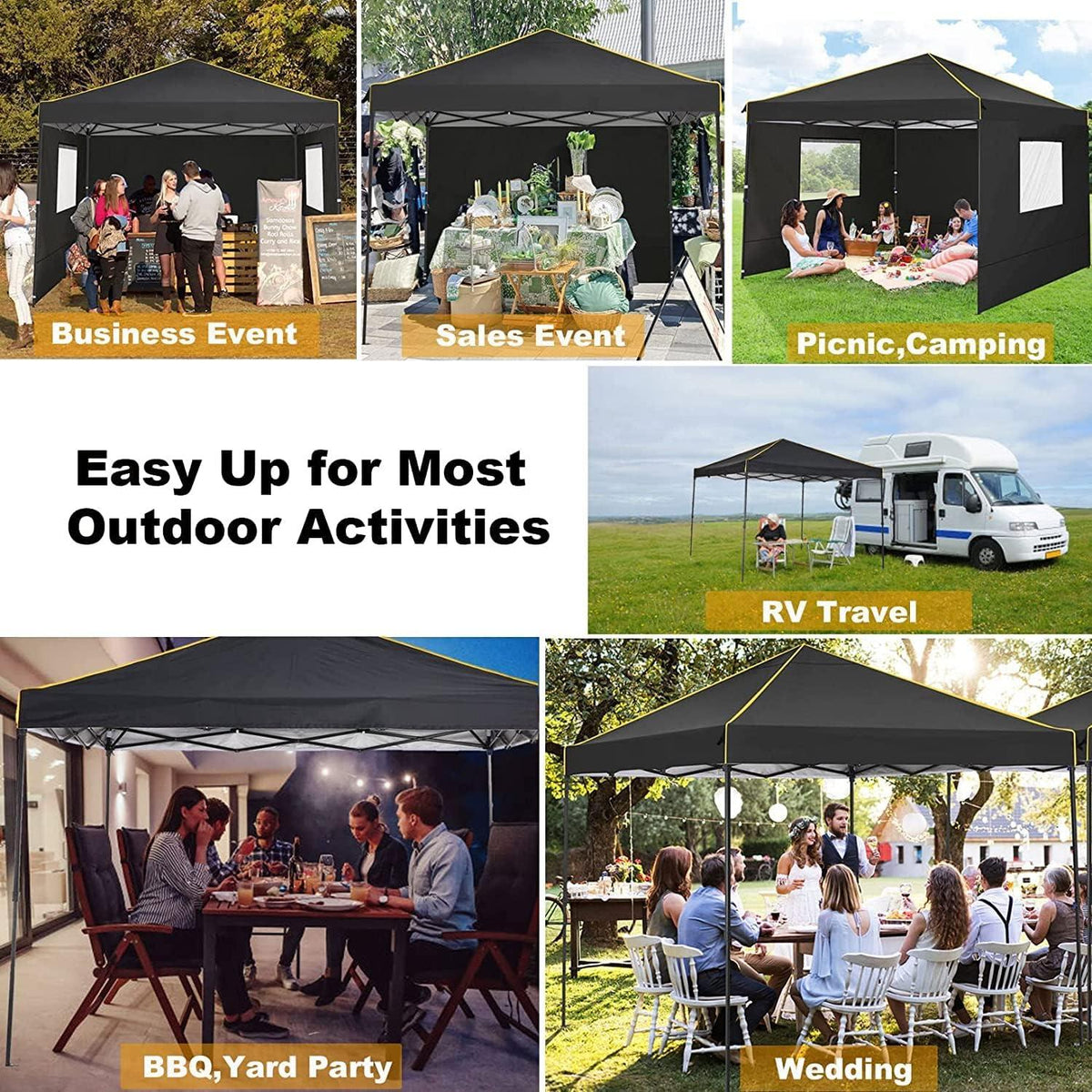COBIZI Faltpavillon 3x3m Wasserdicht Stabil Winterfest Pop up Gartenpavillon