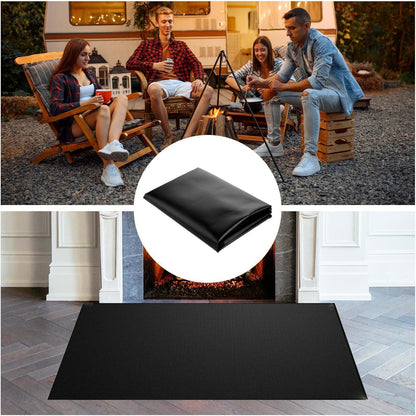 Feuerfeste Unterlage 120x76cm Grillmatte Bodenschutz