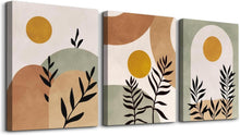 Moderne Boho Wandbilder Set nordische Naturästhetik