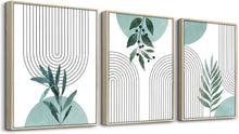 Moderne Salbeigrüne Boho Wandbilder 60x40cm mit Rahmen