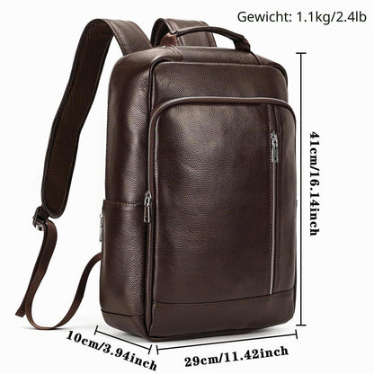 Leder Rucksack 15,6" Laptopfach – Tagesrucksack für Damen & Herren