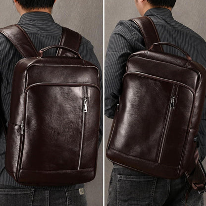 Leder Rucksack 15,6" Laptopfach – Tagesrucksack für Damen & Herren