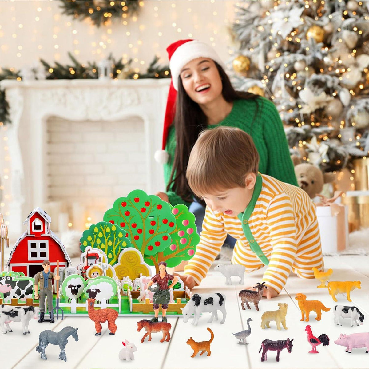 Adventskalender 2024 Junge 3-10 Jahre Tiere Bauerhof