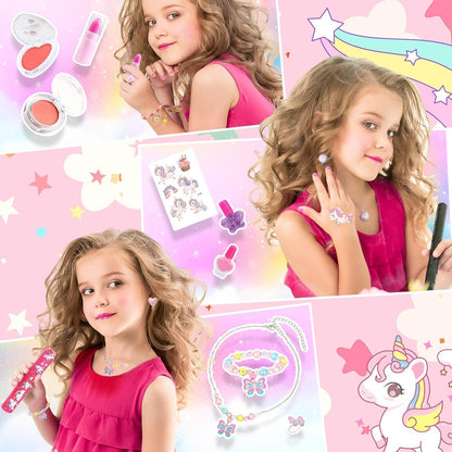 Adventskalender Mädchen 2024: Einhorn Schmuck Kosmetik 24