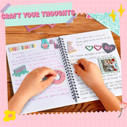 DIY Tagebuch-Set für Mädchen – Kreatives Geschenk 8-12 Jahre