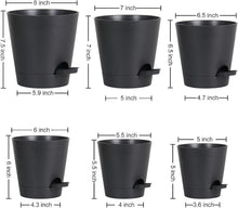 6er Pack Selbstbewässernde Blumentöpfe Set