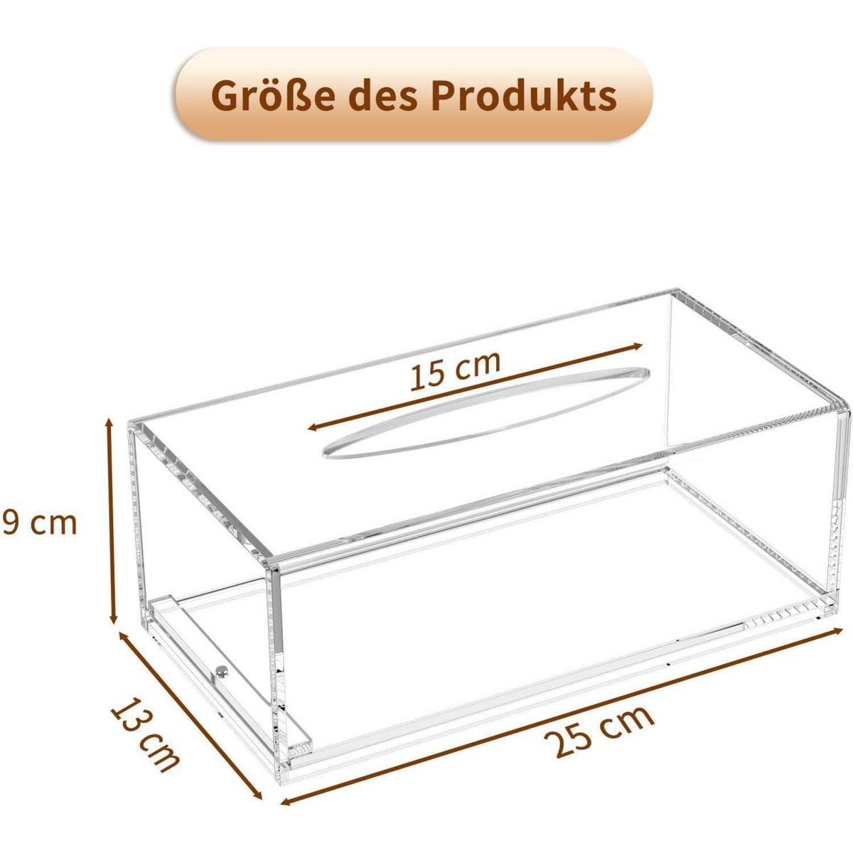 Acryl Taschentuchbox – Klar, Modern & Magnetverschluss