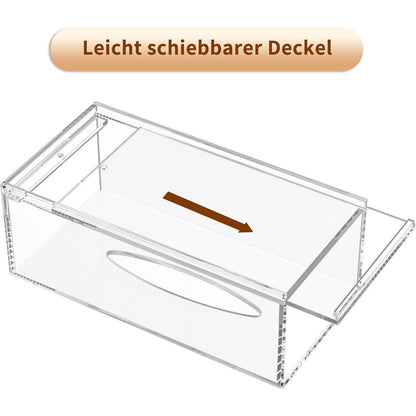 Acryl Taschentuchbox – Klar, Modern & Magnetverschluss