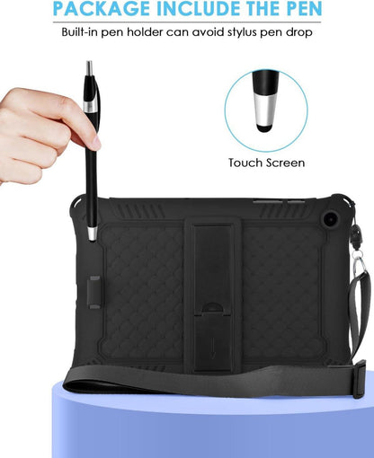 Schutzhülle Samsung Galaxy Tab A9 Plus 11 Zoll Silikon Hülle Schwarz