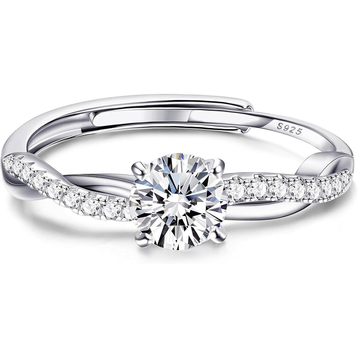 Verstellbarer Sterling Silber Ring für Damen – Gold & Silber