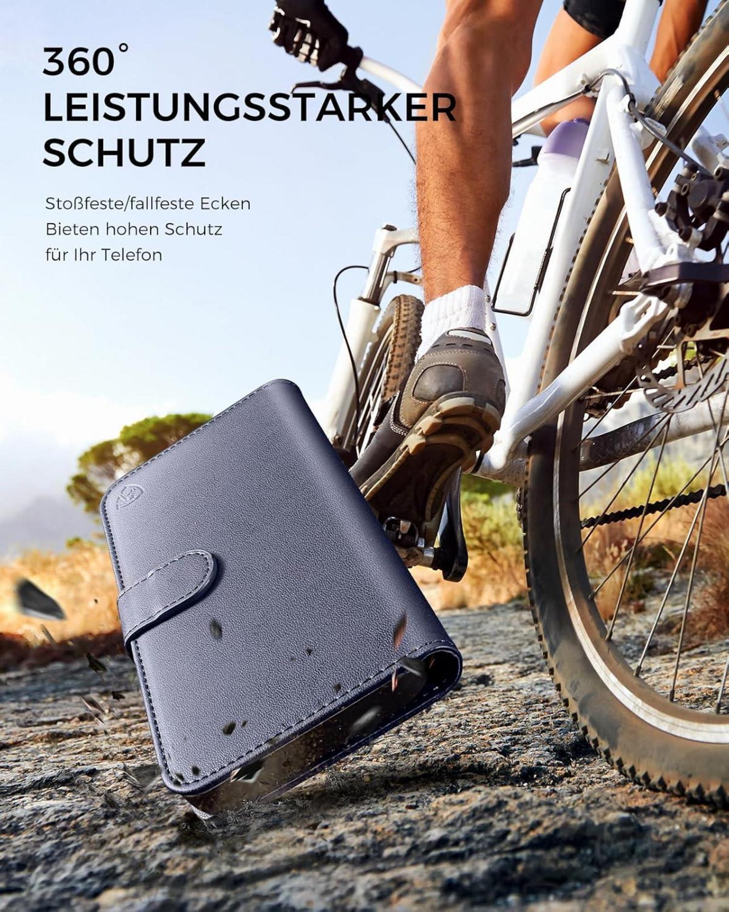Handyhülle iPhone SE 2022/SE 2020 Panzer Schutz Glas Blau