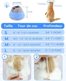 Supet Halskrause Katze Verstellbarer Halsband Weich Kragen