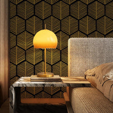 Selbstklebende Vinyl Tapete Goldene Sechseck 44x600 cm