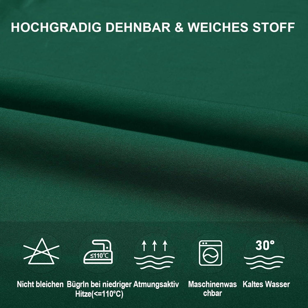 Stuhlhussen Set 4er Pack Stretch Grün