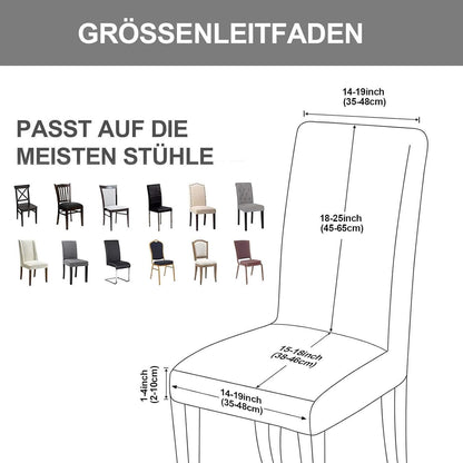 Stuhlhussen Set 4er Pack Stretch Grün