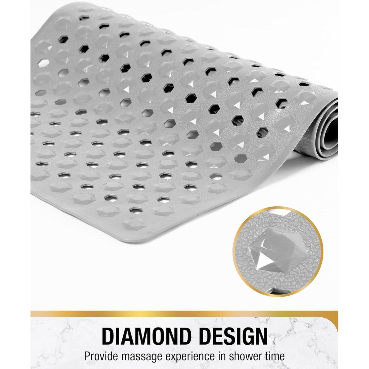 Rutschfeste Badewannenmatte 89x40cm – Schnelltrocknend & Hygienisch