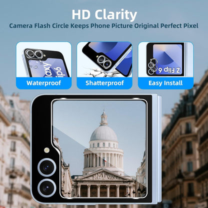 QULLOO Samsung Galaxy Z Flip 6 5G Schutzfolie Panzerglas 4er Set