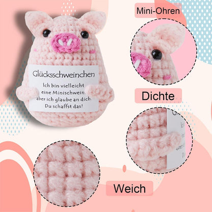 Glücksbringer Kartoffel Pocket Hug in Rosa