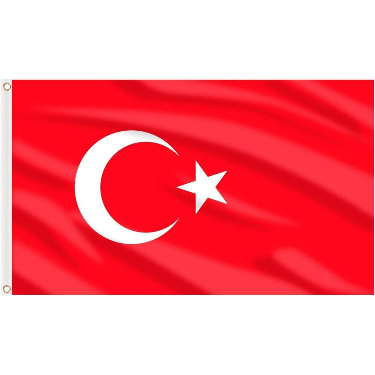 2er Set Türkei Flagge 90x150cm mit Messingösen