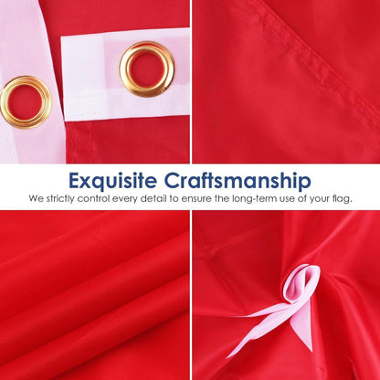 2er Set Türkei Flagge 90x150cm mit Messingösen