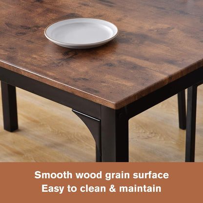Esszimmer Set Holz & Stahl – Industrie Stil, 65x108cm