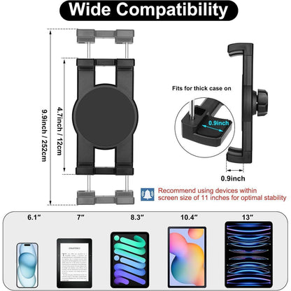 Tablet-Halter Auto Getränkehalter Verstellbar für iPad iPhone Galaxy