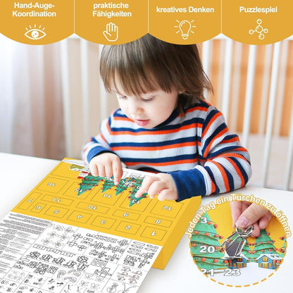Adventskalender 2026 Knobelspiele Metall Holz 3D Puzzle