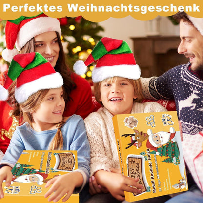 Adventskalender 2026 Knobelspiele Metall Holz 3D Puzzle