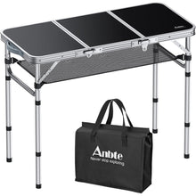 Aluminium Campingtisch klappbar 88x40cm mit 3 Höhen & Netz