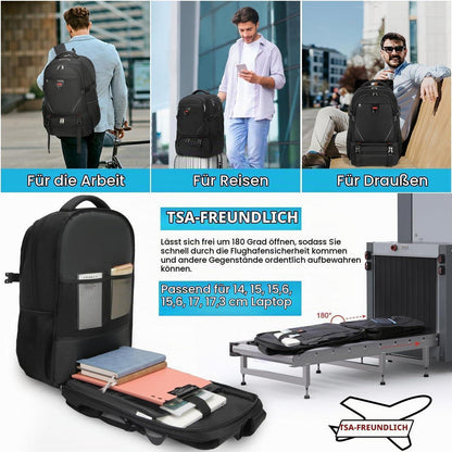 Laptop Rucksack 17.3 Zoll mit Lunchfach & TSA-Freigabe