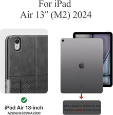 AUAUA iPad Pro 13 Zoll Hülle 2024, PU Leder