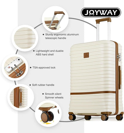 Joyway Kofferset Hartschale 76cm Rollkoffer TSA-Schloss 3tlg