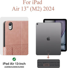Schutzhülle für iPad Pro 13 Zoll M4 2024, PU Leder