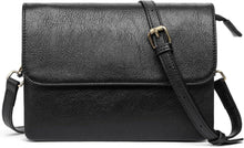 Schwarze Crossbody Umhängetasche mit Kartenfächern