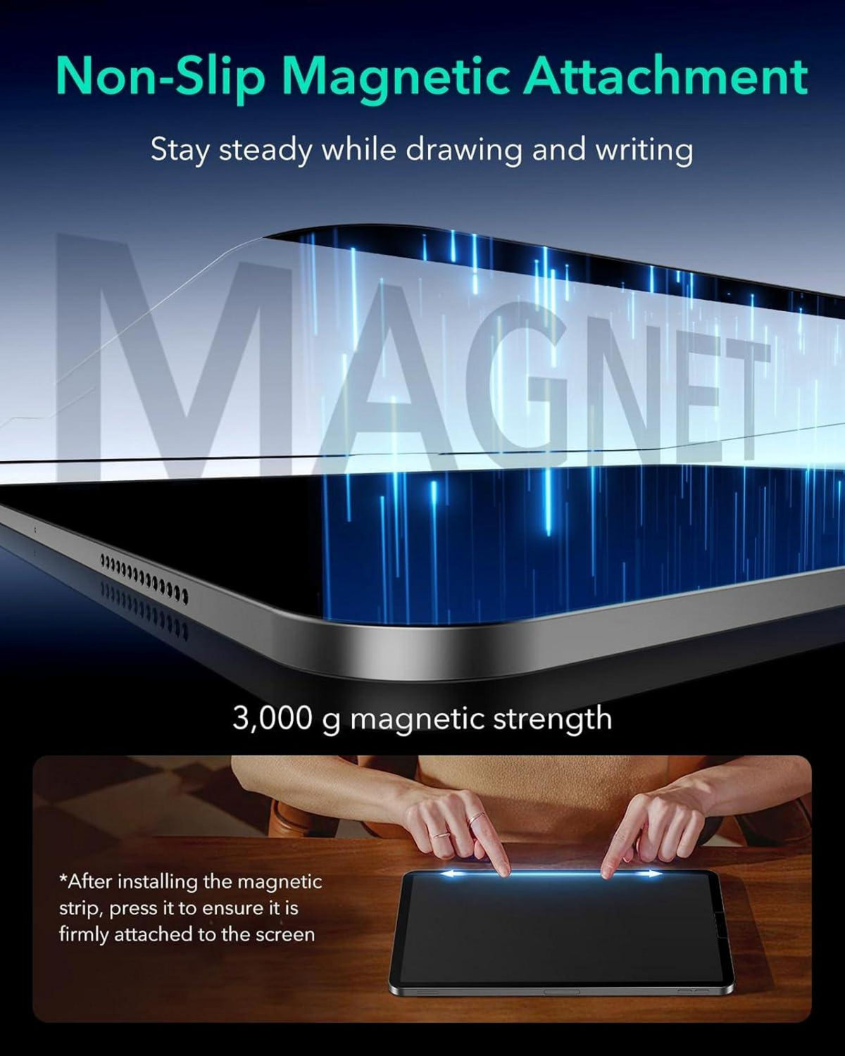 ESR Paper-Feel Matte Magnet Schutzfolie iPad Pro 12.9 2 Stück
