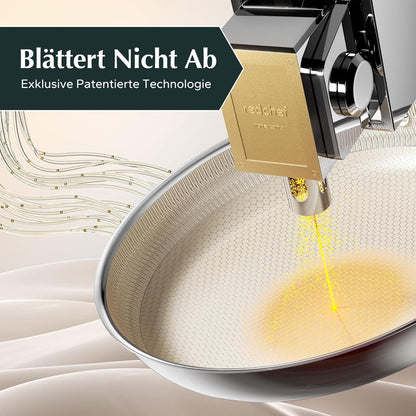 Redchef Bratpfanne 24 cm Wabenstruktur Premium Antihaft Pfanne