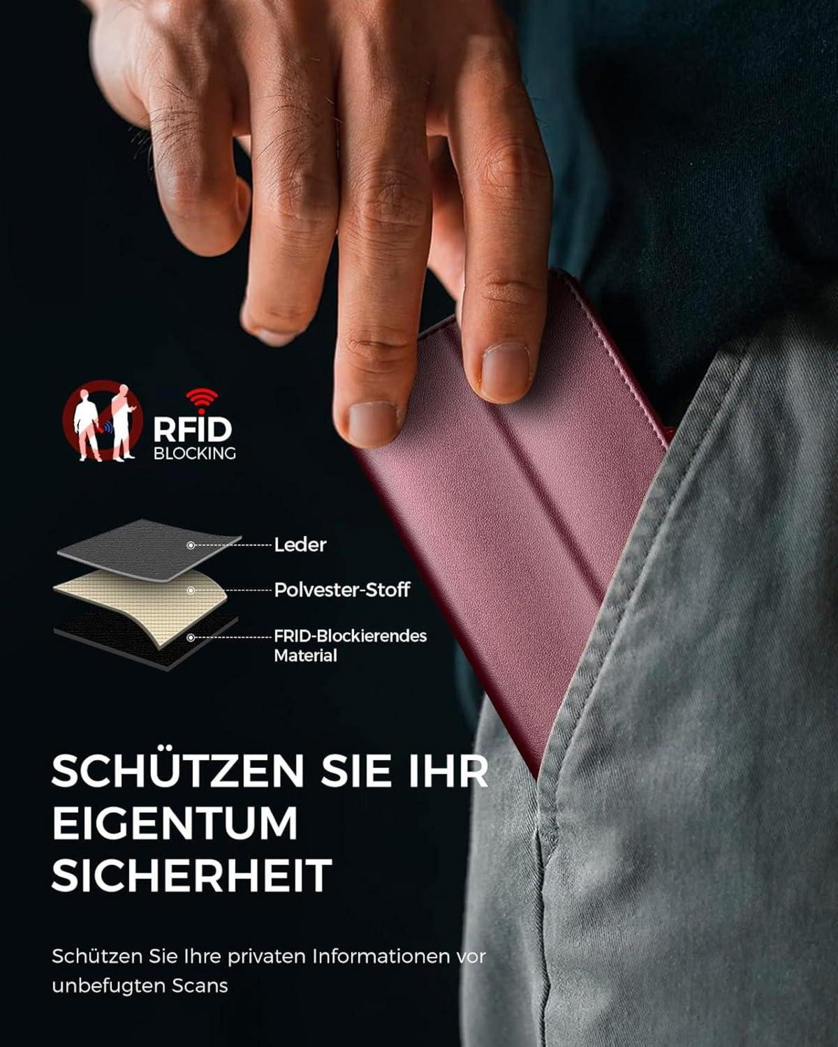 Samsung Galaxy A52S 5G Hülle mit Panzer Schutz Glas und Premium Leder - Weinrot