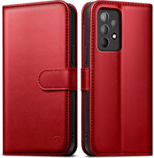 Handyhülle Samsung Galaxy A52S 5G Schutzhülle Rot Flip Cover