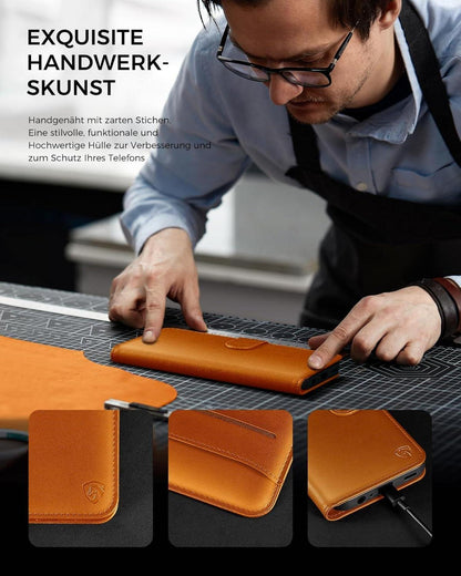 Samsung Galaxy A15 Handyhülle - Premium Leder