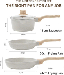Antihaft Pfannenset Induktion 18cm 20cm 24cm