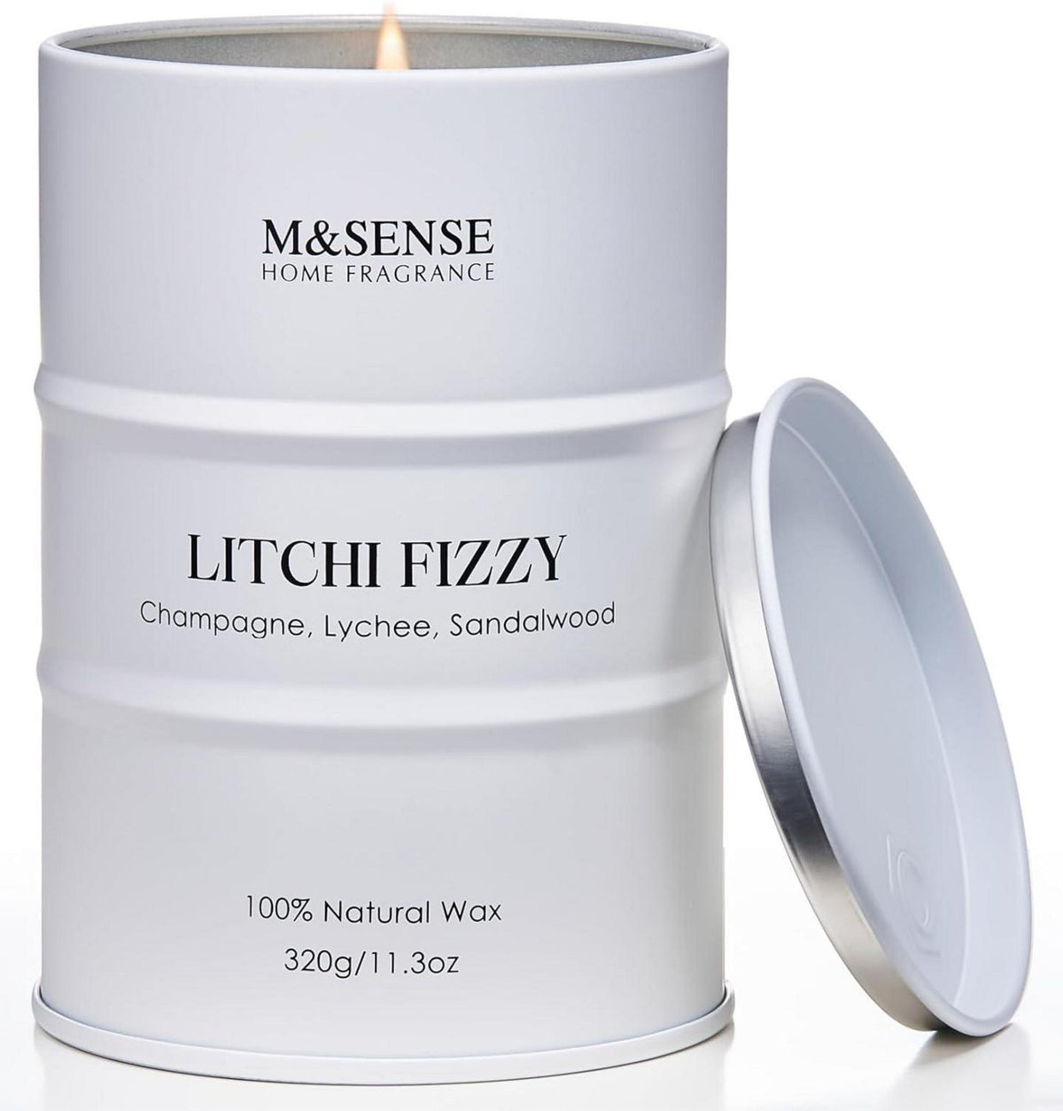 Duftkerze Litchi Fizzy 320g 70h nachhaltige Sojakerze Aromatherapie