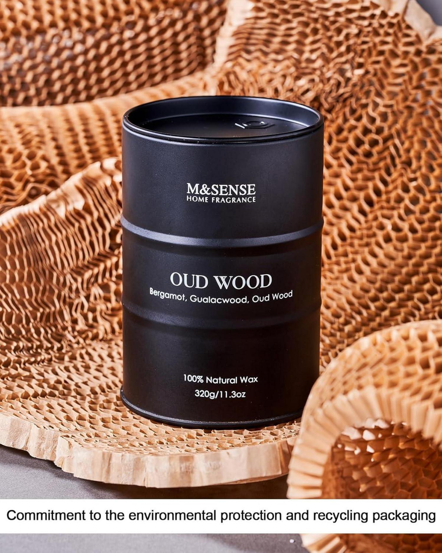 Natürliche Bambus Aromatherapie Kerze 320g 70h Brenndauer stress relief