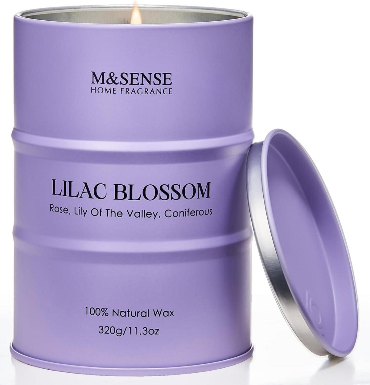 Aromatherapie Sojakerze Fliederblüte 320g 70h Brenndauer