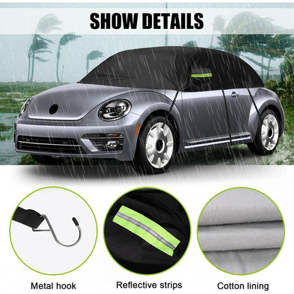 Autoabdeckung Halb VW Beetle 1998-2019 Wasserdicht & UV-Beständig