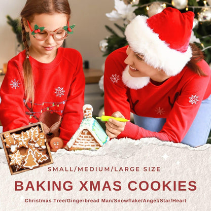 18 Weihnachten Ausstechformen Set Edelstahl Xmas Keksausstecher
