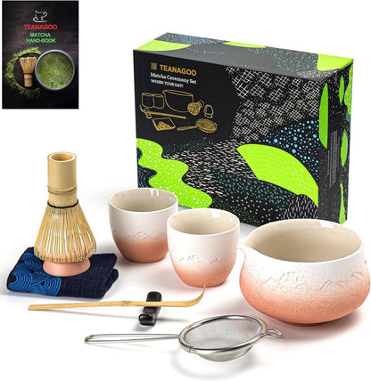 Matcha Teezeremonie-Set Bambus Schale Schneebesen