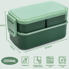Bugucat Brotdose Kinder 1300ML 2in1 Lunchbox 3 Fächer